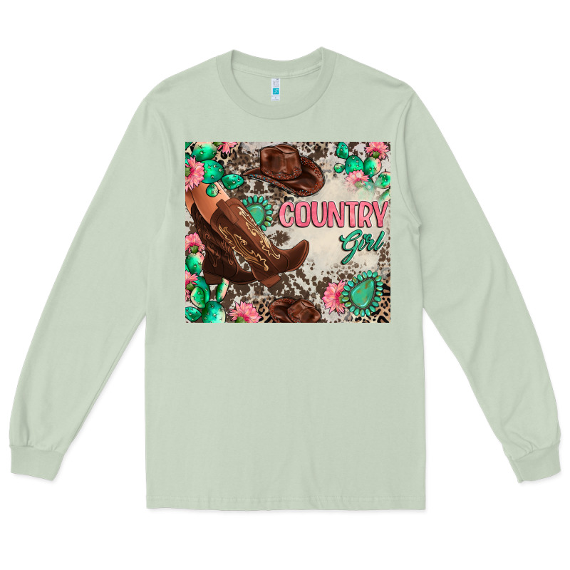 Country Girl Long Sleeve Tee by Zillion Design Studio | Teevron