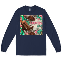 Navy country girl Long Sleeve Tee - Zillion Design Studio