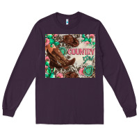 Plum country girl Long Sleeve Tee - Zillion Design Studio