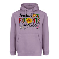 Lavender santa's favorite  hair stylist Heavyweight Hoodie - AdoDesignShop