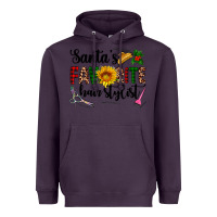 Plum santa's favorite  hair stylist Heavyweight Hoodie - AdoDesignShop