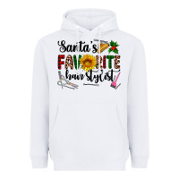White santa's favorite  hair stylist Heavyweight Hoodie - AdoDesignShop