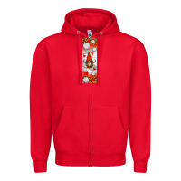 Red volleyball penwraps Zipper Hoodie - HRA Design Shop