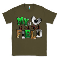 Army Green my heart is on that field soccer Classic Tee - Zillion Design Studio