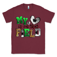 Burgundy my heart is on that field soccer Classic Tee - Zillion Design Studio