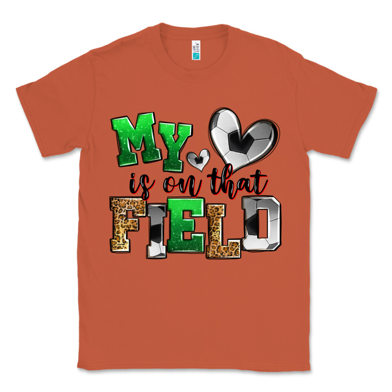 My Heart Is On That Field Soccer Classic Tee by Zillion Design Studio | Teevron