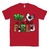Red my heart is on that field soccer Classic Tee - Zillion Design Studio