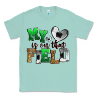 Seafoam my heart is on that field soccer Classic Tee - Zillion Design Studio