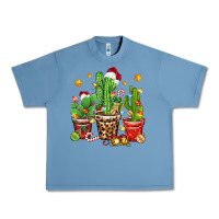 Pebble Blue Christmas cactus Urban Heavy Tee - Zillion Design Studio