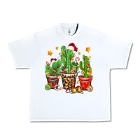 White Christmas cactus Urban Heavy Tee - Zillion Design Studio