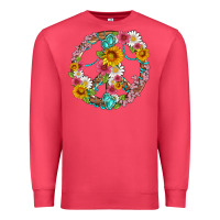 Cardinal floral peace sign with gemstone Premium Sweatshirt - Artiststas