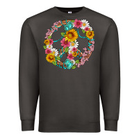 Smoke floral peace sign with gemstone Premium Sweatshirt - Artiststas