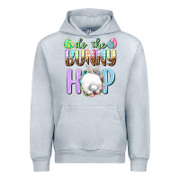 Heather Grey Do the bunny hop Urban Hoodie - NancyCooperArtShop