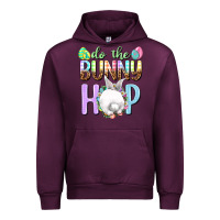 Mauve Wine Do the bunny hop Urban Hoodie - NancyCooperArtShop
