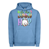 Pigment Pebble Blue Do the bunny hop Urban Hoodie - NancyCooperArtShop