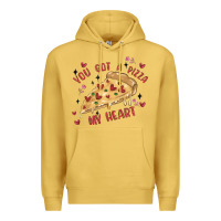 Antique Gold you got a pizza my heart Premium Hoodie - MaliasSmallBusiness