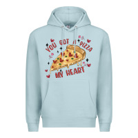 Blue Mist you got a pizza my heart Premium Hoodie - MaliasSmallBusiness