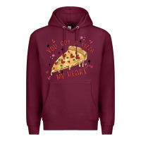 Burgundy you got a pizza my heart Premium Hoodie - MaliasSmallBusiness