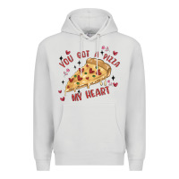 Dove Grey you got a pizza my heart Premium Hoodie - MaliasSmallBusiness
