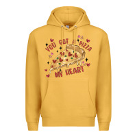 Mustard you got a pizza my heart Premium Hoodie - MaliasSmallBusiness