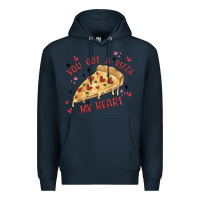 Navy you got a pizza my heart Premium Hoodie - MaliasSmallBusiness