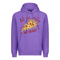 Purple you got a pizza my heart Premium Hoodie - MaliasSmallBusiness