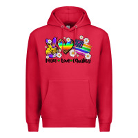 Cardinal peace love  equality Premium Hoodie - AdoDesignShop