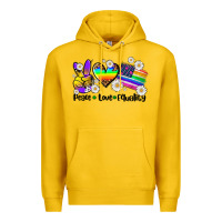Lemon peace love  equality Premium Hoodie - AdoDesignShop