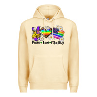 Pina Colada peace love  equality Premium Hoodie - AdoDesignShop