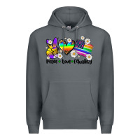 Rock peace love  equality Premium Hoodie - AdoDesignShop
