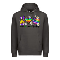 Smoke peace love  equality Premium Hoodie - AdoDesignShop