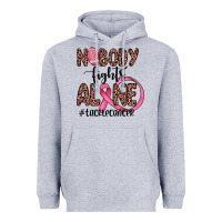 Heather Grey nobody fights alone #tacklecancer Heavyweight Hoodie - JahusDesignShop