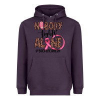 Plum nobody fights alone #tacklecancer Heavyweight Hoodie - JahusDesignShop
