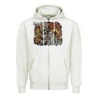 Oatmeal Heather howdy heifer Zipper Hoodie - SublimationCraftShop