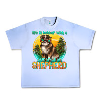 Grape Ice life is better with a australian shepherd Urban Heavy Tee - texasbilliewilder