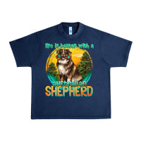 Navy life is better with a australian shepherd Urban Heavy Tee - texasbilliewilder