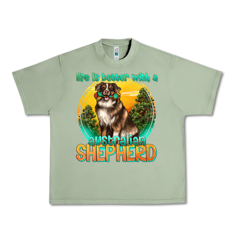 Life Is Better With A Australian Shepherd Urban Heavy Tee by texasbilliewilder | Teevron