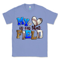 Colony Blue my heart is on that field baseball Classic Tee - Zillion Design Studio