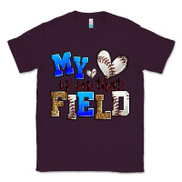 Plum my heart is on that field baseball Classic Tee - Zillion Design Studio