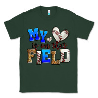 Sports Green my heart is on that field baseball Classic Tee - Zillion Design Studio