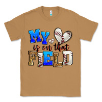 Toasted Coconut my heart is on that field baseball Classic Tee - Zillion Design Studio