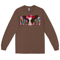 Chestnut mom with cow mothers day Long Sleeve Tee - texasbilliewilder
