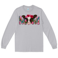 Moon Dust mom with cow mothers day Long Sleeve Tee - texasbilliewilder