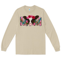 Mushroom mom with cow mothers day Long Sleeve Tee - texasbilliewilder