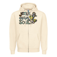 Sandshell jesus is the anchor of my soul Zipper Hoodie - SublimationCraftShop
