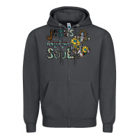 Smoke jesus is the anchor of my soul Zipper Hoodie - SublimationCraftShop