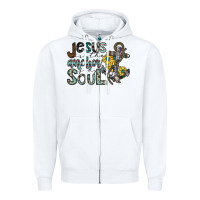 White jesus is the anchor of my soul Zipper Hoodie - SublimationCraftShop