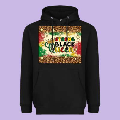 Strong Black Queen Tumbler Heavyweight Hoodie Designed By Artiststas