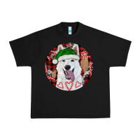 Black Christmas White Shepherd With Buffalo Plaid Urban Heavy Tee - RanaPortraitStore