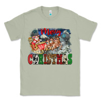 Matcha Merry Christmas Santa Sleigh Classic Tee - FaDigitalArtStudio